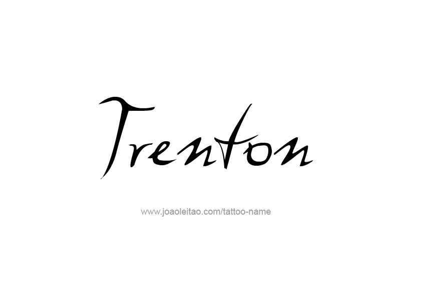 Tattoo Design  Name Trenton   
