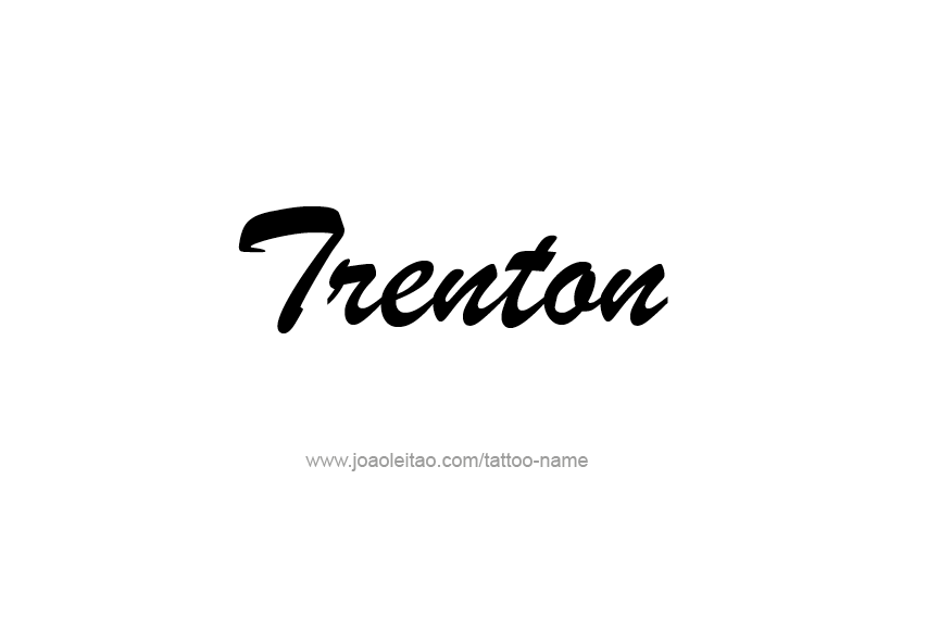 Tattoo Design  Name Trenton   