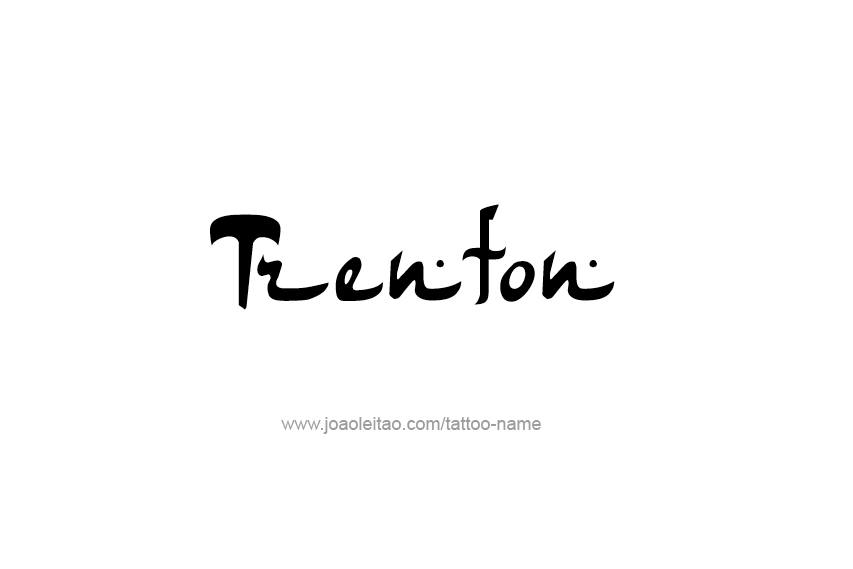 Tattoo Design  Name Trenton   