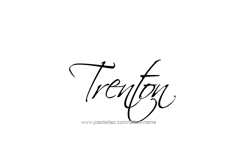 Tattoo Design  Name Trenton   