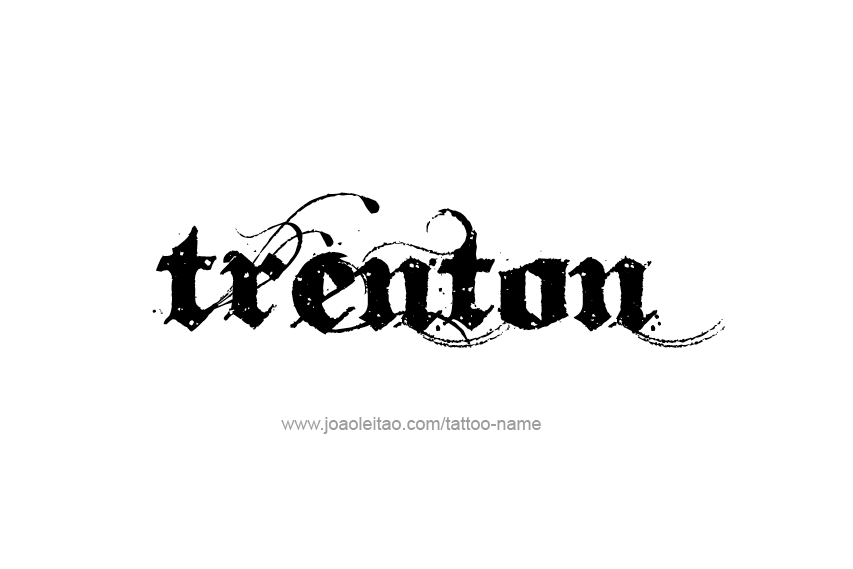 Tattoo Design  Name Trenton   