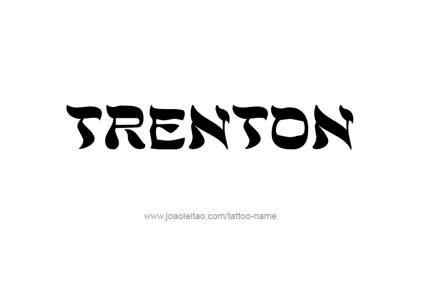 Tattoo Design  Name Trenton   