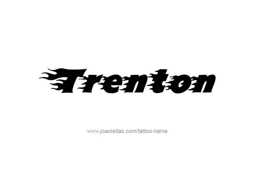 Tattoo Design  Name Trenton   