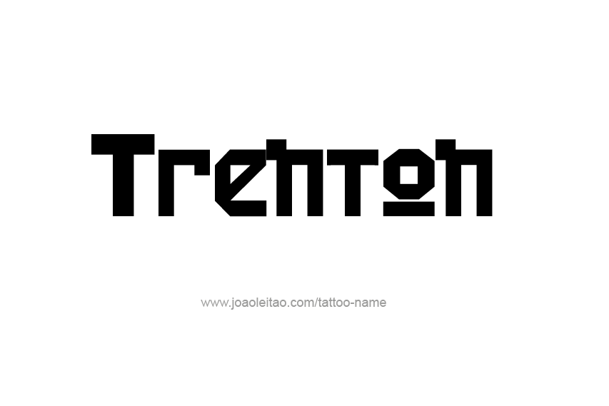 Tattoo Design  Name Trenton   