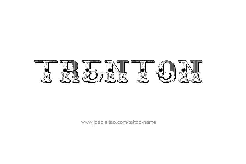 Tattoo Design  Name Trenton   