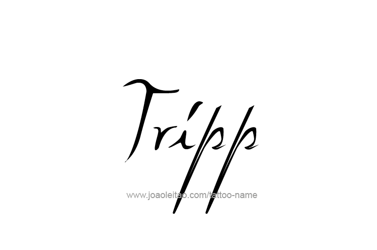 Tattoo Design  Name Tripp   