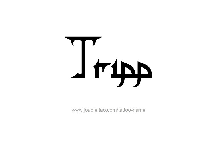 Tattoo Design  Name Tripp   