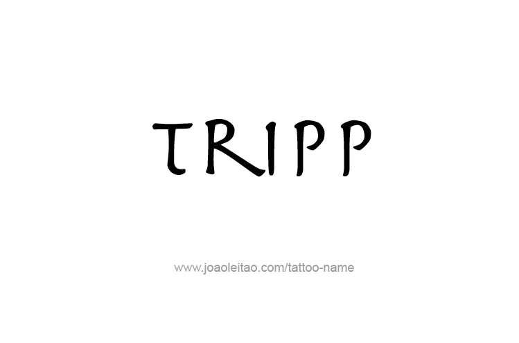 Tattoo Design  Name Tripp   