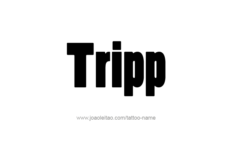 Tattoo Design  Name Tripp   