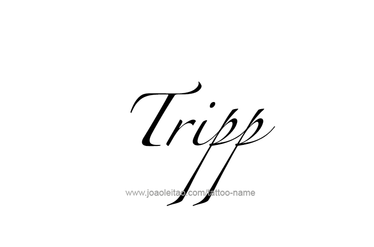 Tattoo Design  Name Tripp   