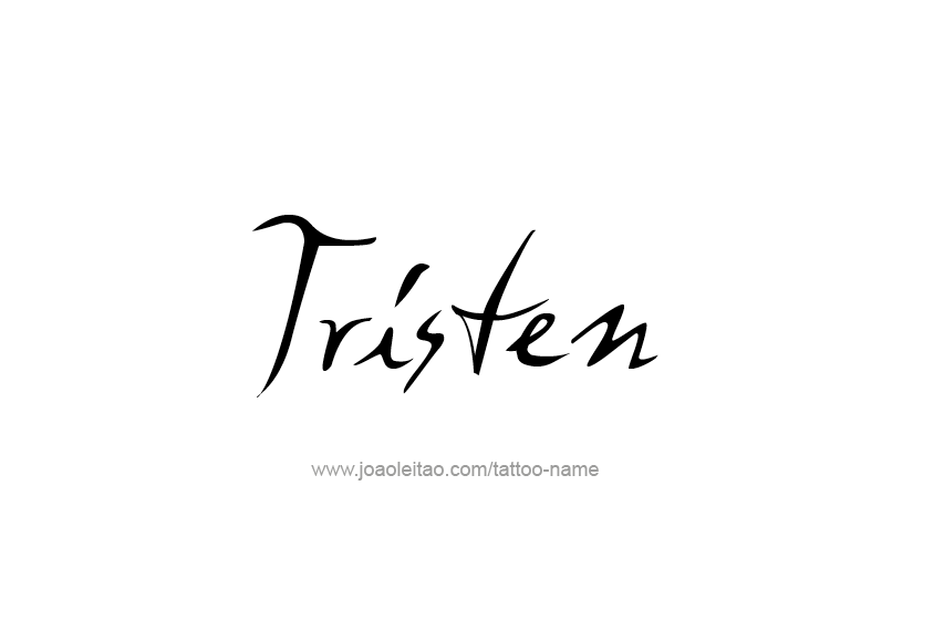 Tattoo Design  Name Tristen   