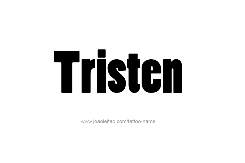 Tattoo Design  Name Tristen   