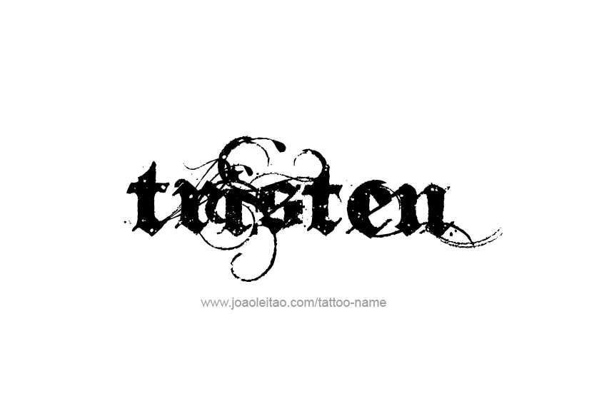 Tattoo Design  Name Tristen   