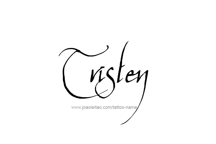 Tattoo Design  Name Tristen   