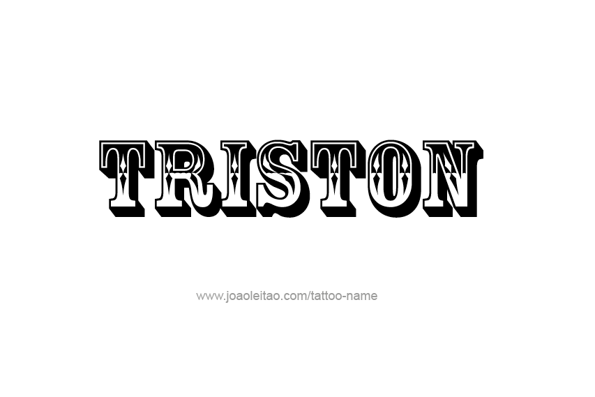 Tattoo Design  Name Triston   