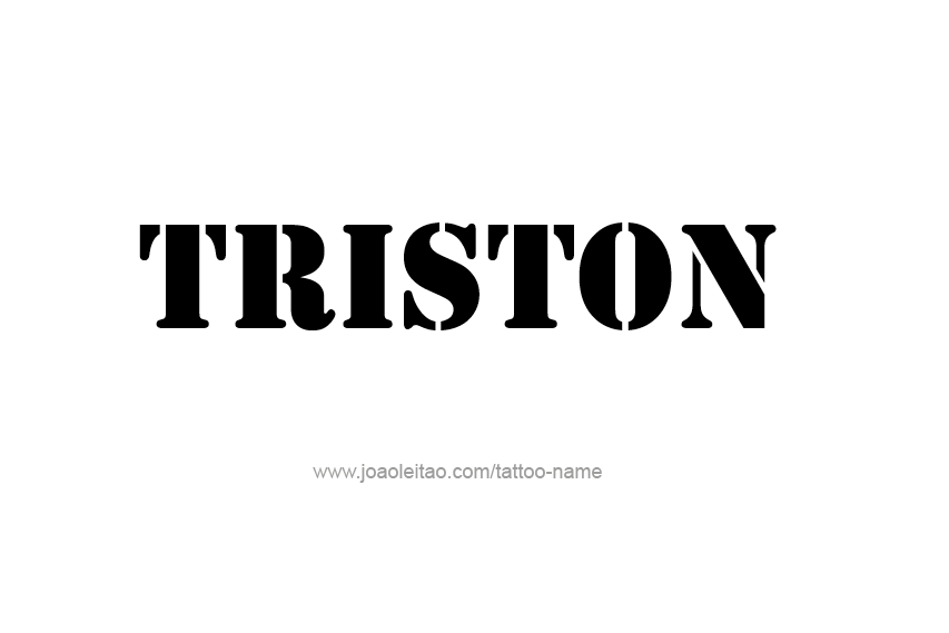 Tattoo Design  Name Triston   