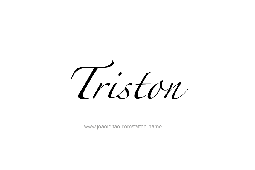 Tattoo Design  Name Triston   