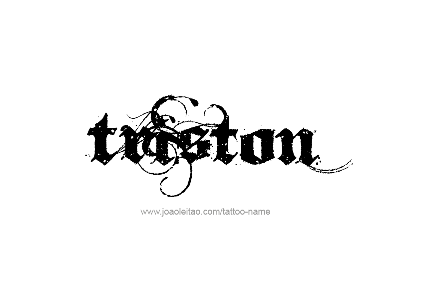 Tattoo Design  Name Triston   