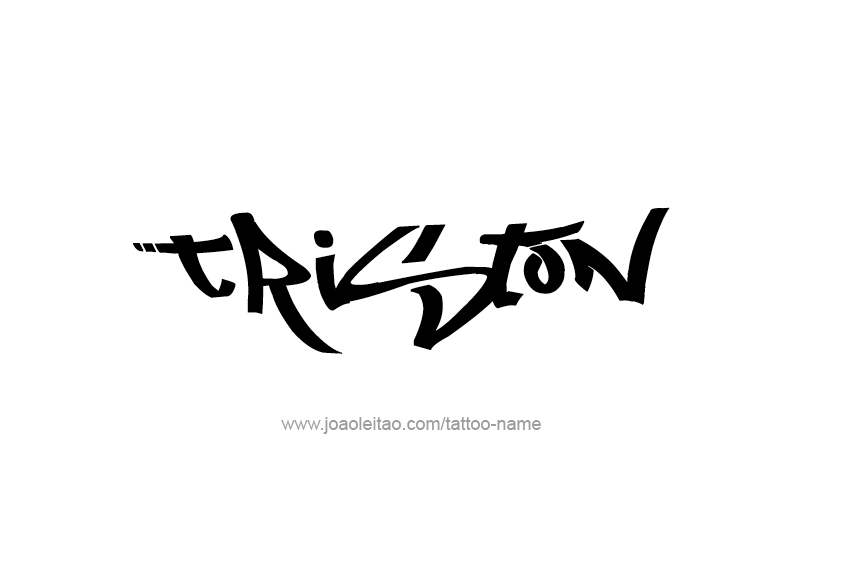 Tattoo Design  Name Triston   