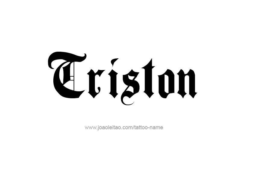 Tattoo Design  Name Triston   