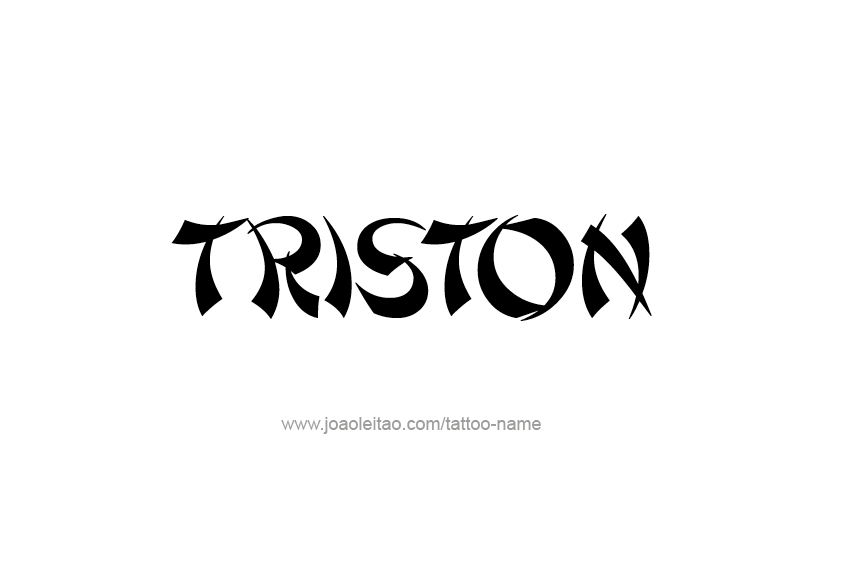 Tattoo Design  Name Triston