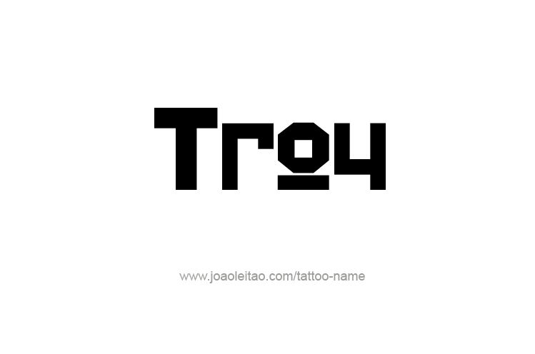 Tattoo Design  Name Troy   