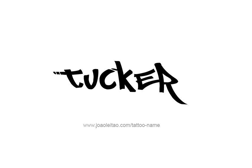 Tattoo Design  Name Tucker   