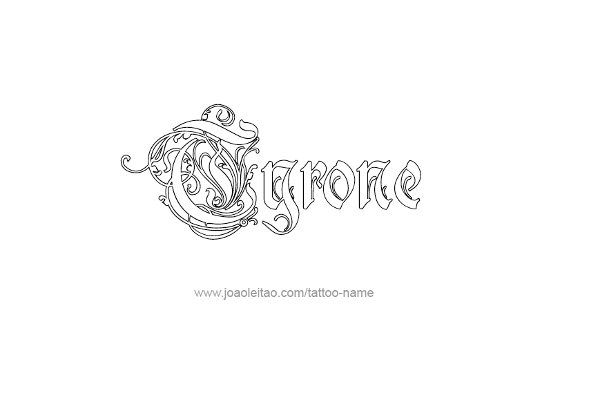 Tattoo Design  Name Tyrone   