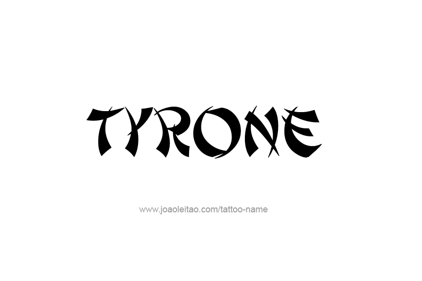 Tattoo Design  Name Tyrone