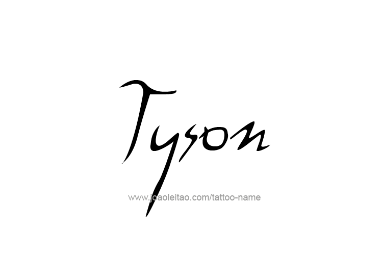 Tattoo Design  Name Tyson   