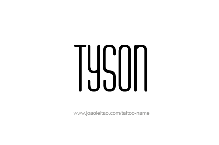 Tattoo Design  Name Tyson   