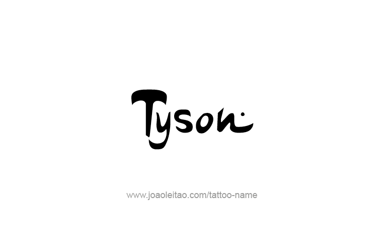 Tattoo Design  Name Tyson   