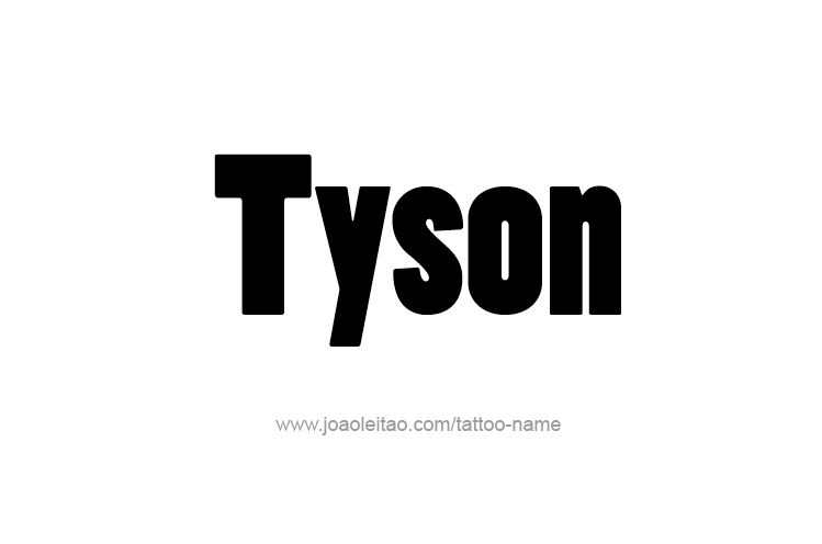 Tattoo Design  Name Tyson   