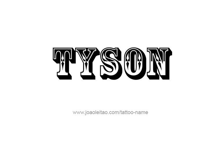 Tattoo Design  Name Tyson   