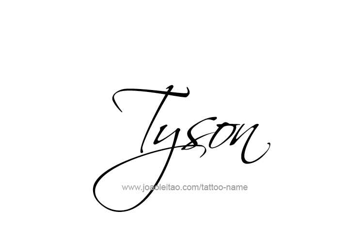 Tattoo Design  Name Tyson   