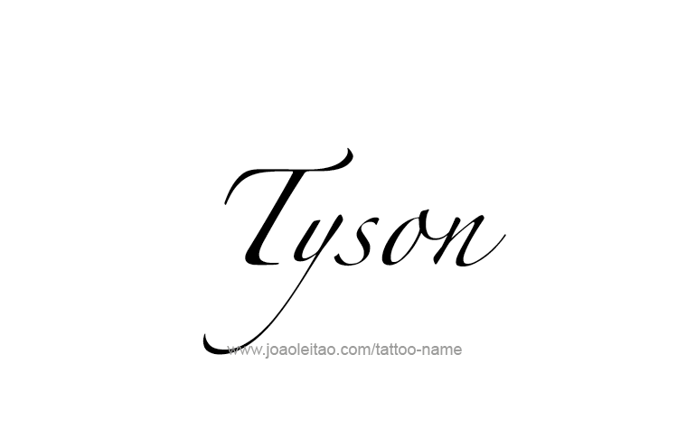 Tattoo Design  Name Tyson   