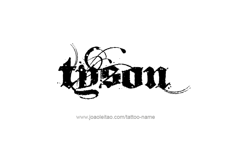 Tattoo Design  Name Tyson   