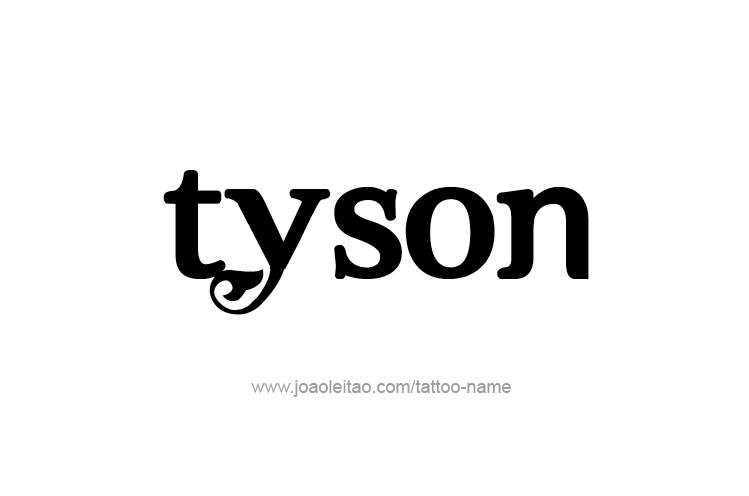 Tattoo Design  Name Tyson   