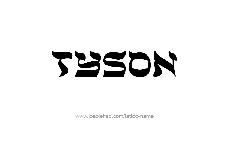 Tattoo Design  Name Tyson   