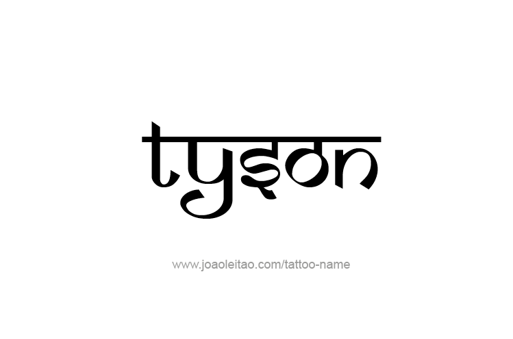 Tattoo Design  Name Tyson   