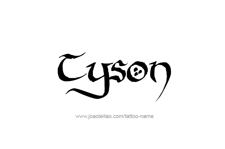 Tattoo Design  Name Tyson   