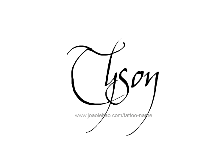 Tattoo Design  Name Tyson   