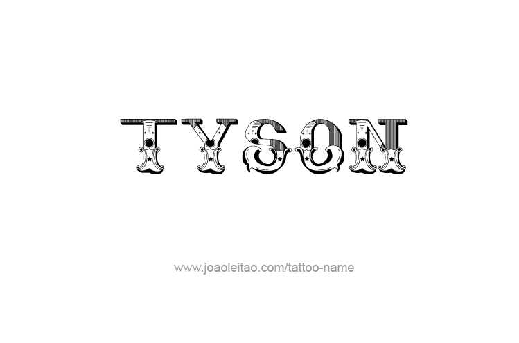 Tattoo Design  Name Tyson   