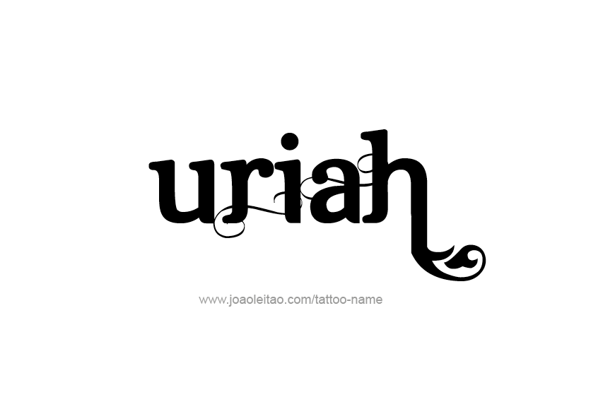 Tattoo Design  Name Uriah   