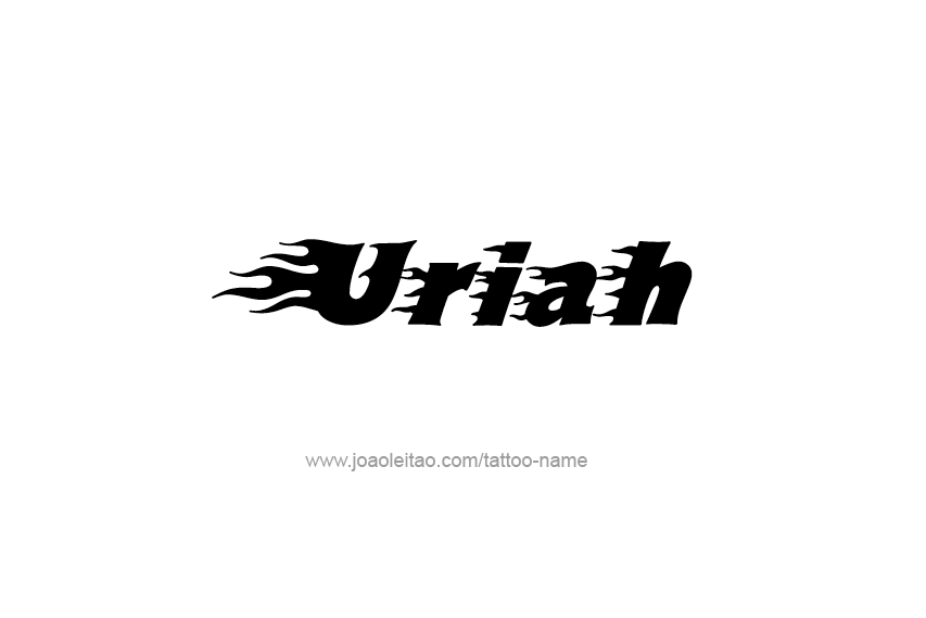 Tattoo Design  Name Uriah   