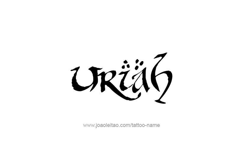 Tattoo Design  Name Uriah   