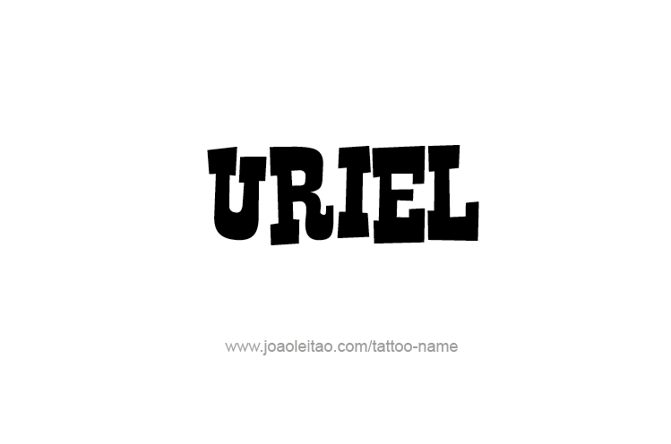 Tattoo Design  Name Uriel   