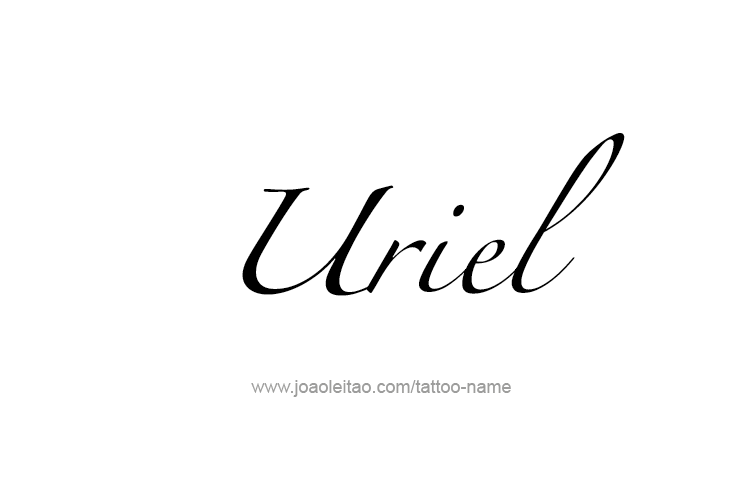 Tattoo Design  Name Uriel   