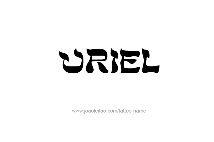 Tattoo Design  Name Uriel   