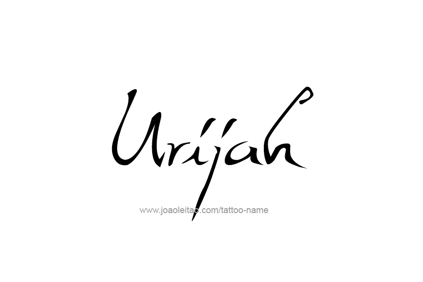 Tattoo Design  Name Urijah   